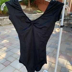 Black Cap Sleeve Leotard, Small Dance/Gymnastics